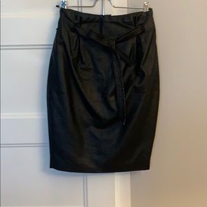H&M faux leather skirt